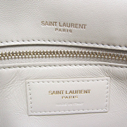 Saint Laurent Classic Monogram Tassel Clutch Suede, Beige, Suede, Clutch