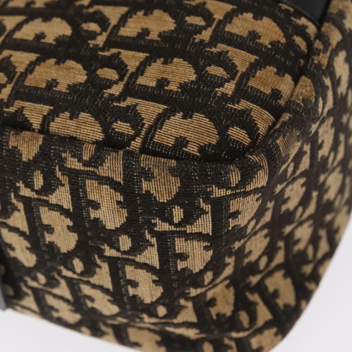 Christian Dior Vintage Trotter Romantique Boston Diorissimo Coated Canvas, Navy, Canvas, Shoulder Bag