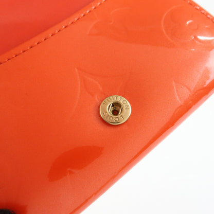 Louis Vuitton Ludlow Vernis, Orange, Leather, Wallet