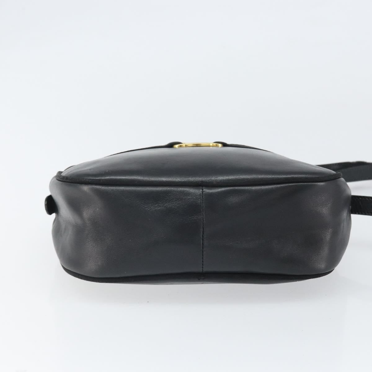 Salvatore Ferragamo Vara Bow camera Leather, Black, Leather, Shoulder Bag