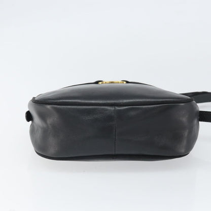 Salvatore Ferragamo Vara Bow camera Leather, Black, Leather, Shoulder Bag