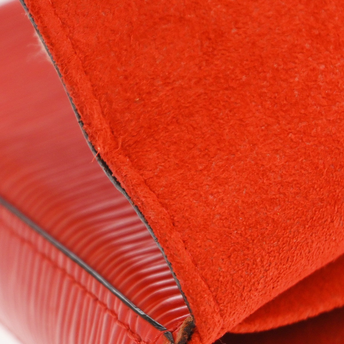 Louis Vuitton Pochette Felicie Epi, Red, Leather, Clutch
