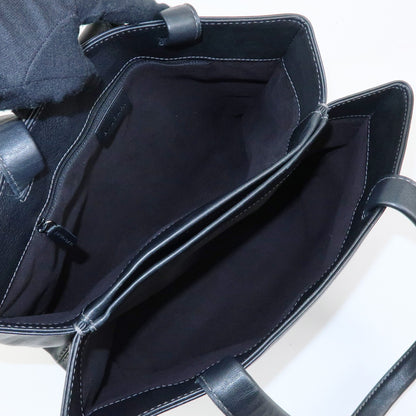 Bvlgari Tote Leather, Black, Leather, Tote Bag