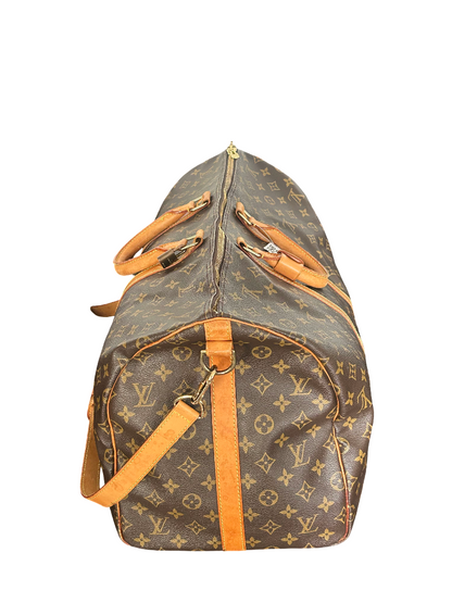Louis Vuitton Keepall Monogram Canvas, Brown, Canvas, Travel Bag