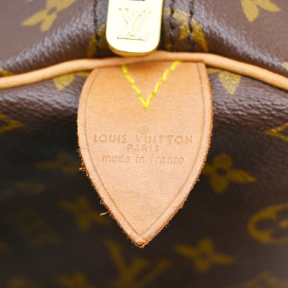 Louis Vuitton Keepall Monogram, Brown, Canvas, Travel Bag