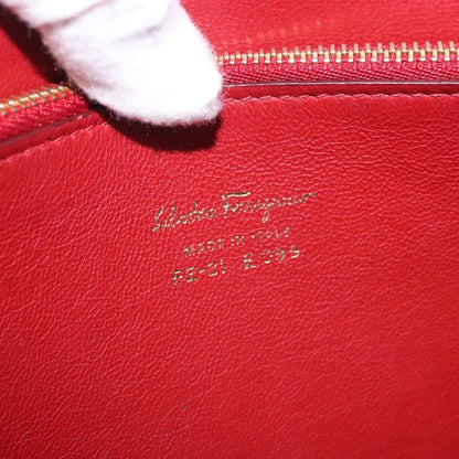 Salvatore Ferragamo Aileen Leather, Burgundy, Leather, Shoulder Bag