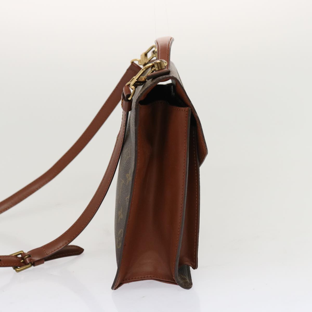 Louis Vuitton Monceau Handbag Monogram Canvas, BROWN, CANVAS, Handbag