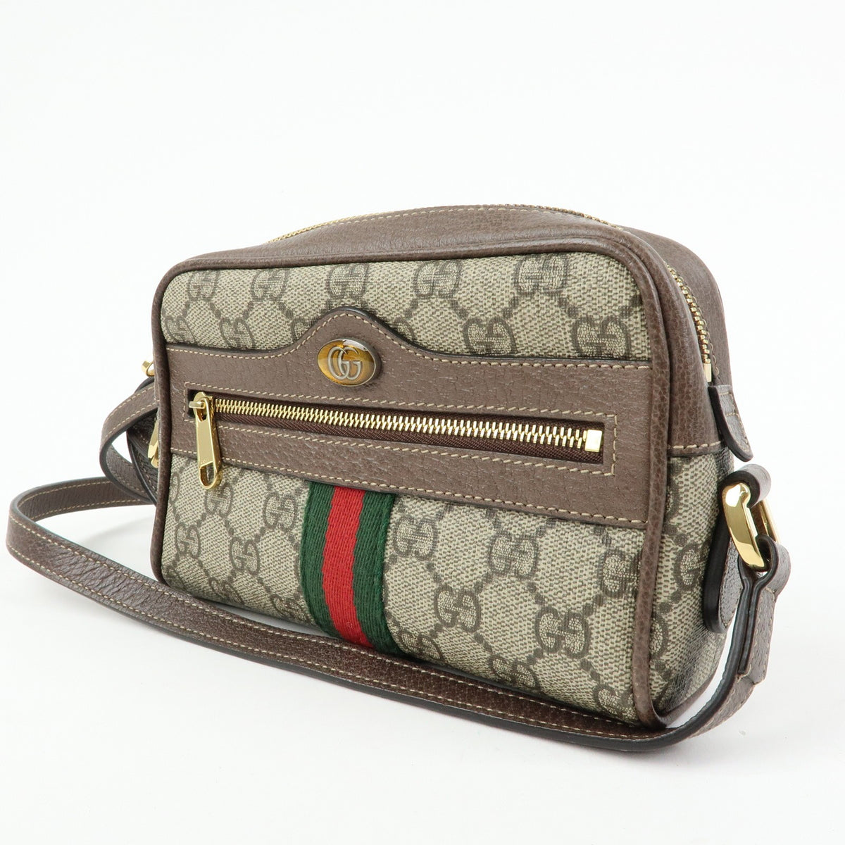 Gucci Ophidia GG Coated Canvas, Beige, Canvas, Shoulder Bag