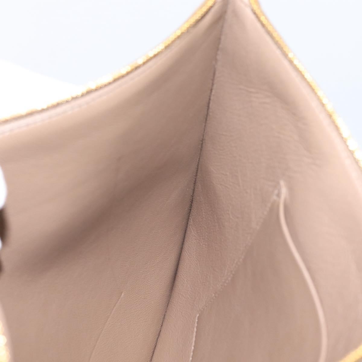 Balenciaga Signature Pouch Monogram PVC Leather, Beige, PVC, Clutch