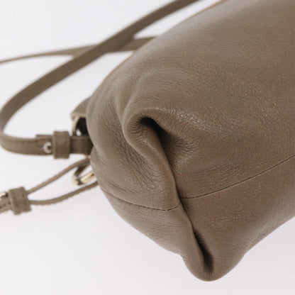 Chloe Lily Leather, Beige, Leather, Shoulder Bag