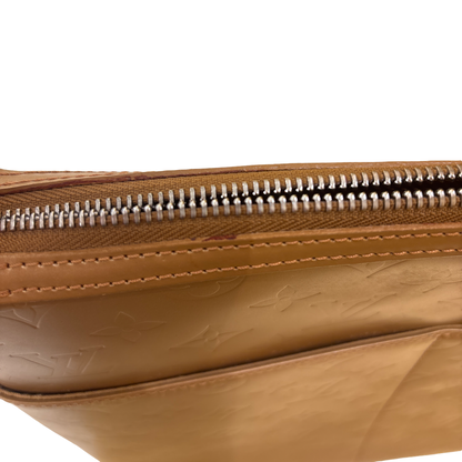 Louis Vuitton Mat Sutter Monogram Vernis, Gold, Leather, Handbag
