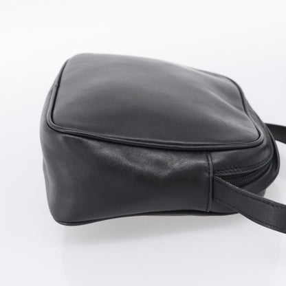 Salvatore Ferragamo Gancini Leather, Black, Leather, Crossbody Bag