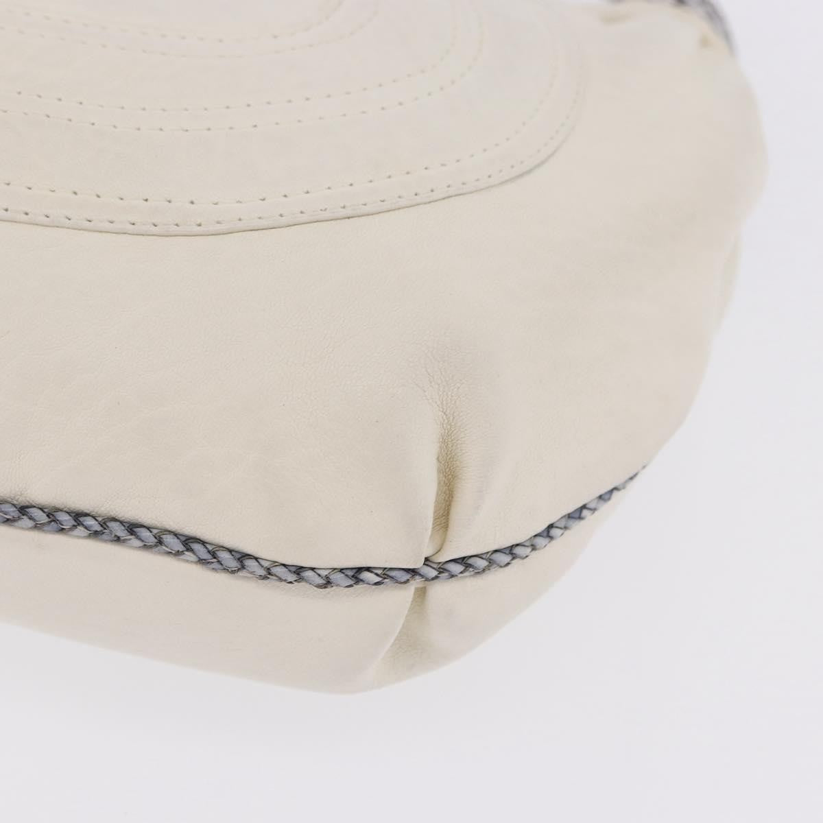 Fendi Spy Pocket Hobo Leather, White, Leather, Handbag