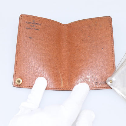Louis Vuitton Porte Cartes Pression Card Case Monogram Canvas, Brown, Canvas, Card Holder
