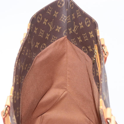 Louis Vuitton Shopping Sac Handbag Monogram, Brown, Canvas, Tote Bag