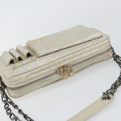 Louis Vuitton McKenna Mini Lin, Gold, Canvas, Tote bag