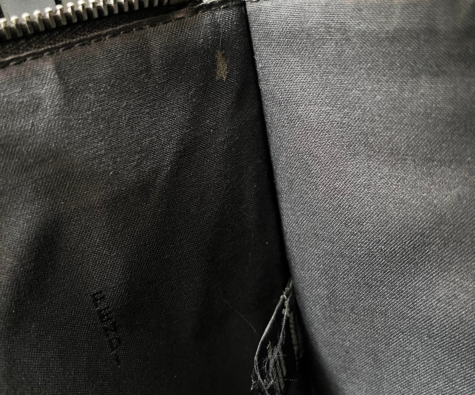 Fendi Monster Leather, Black, Leather, Clutch