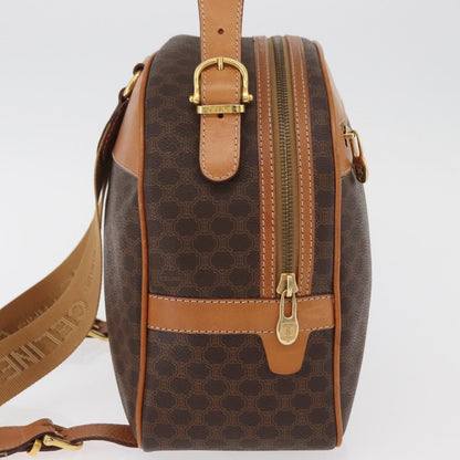Celine Backpack Leather, Brown, Canvas, Backpack