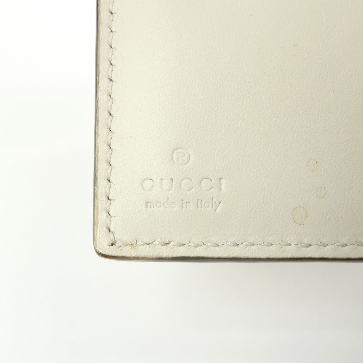 Gucci Sylvie Compact Leather, Beige, Leather, Wallet