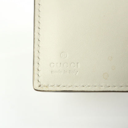 Gucci Sylvie Compact Leather, Beige, Leather, Wallet