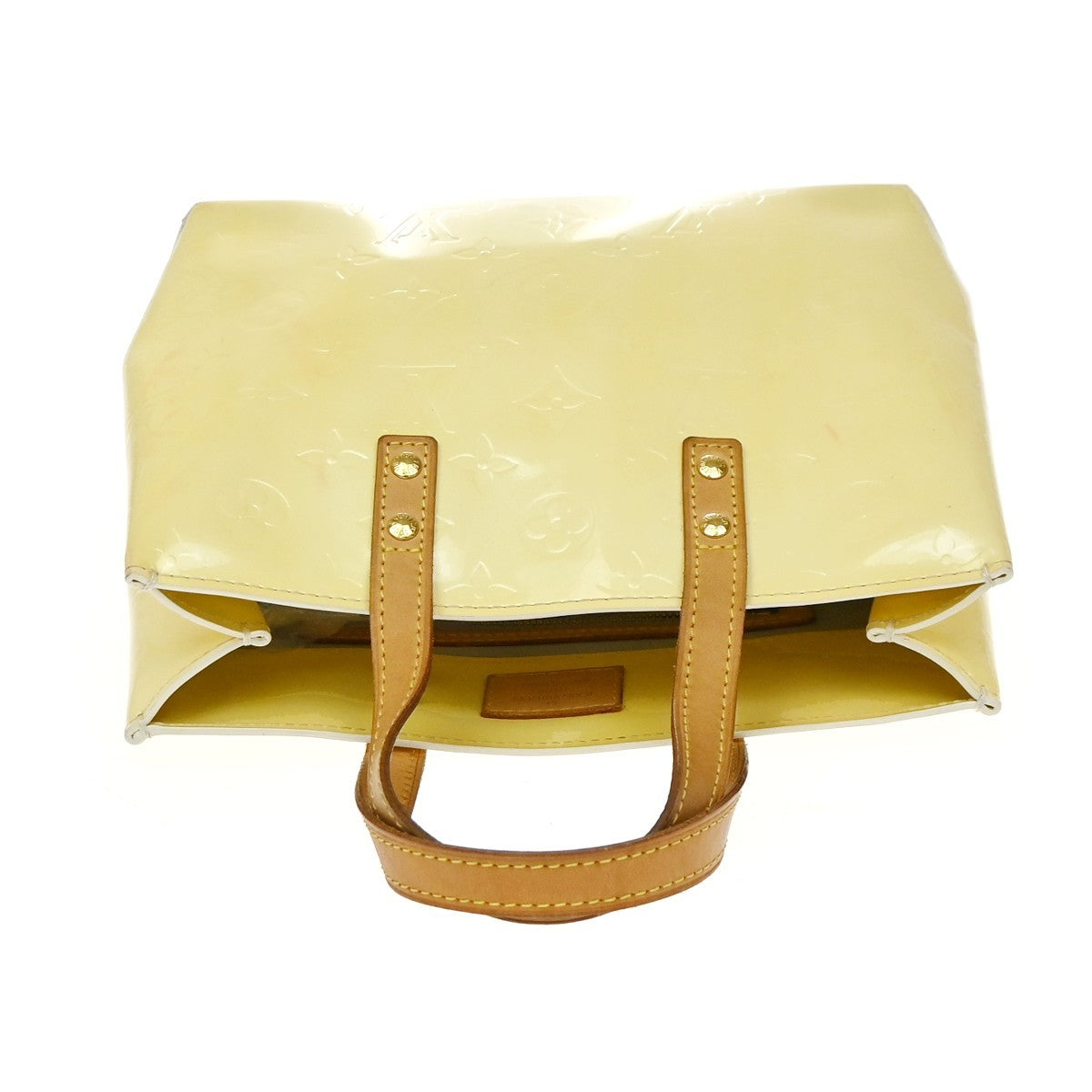 Louis Vuitton Robert Wilson Reade Vernis, Yellow, Patent Leather, Tote Bag