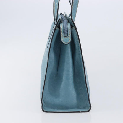 Loewe Tote Leather, Blue, Leather, Tote Bag