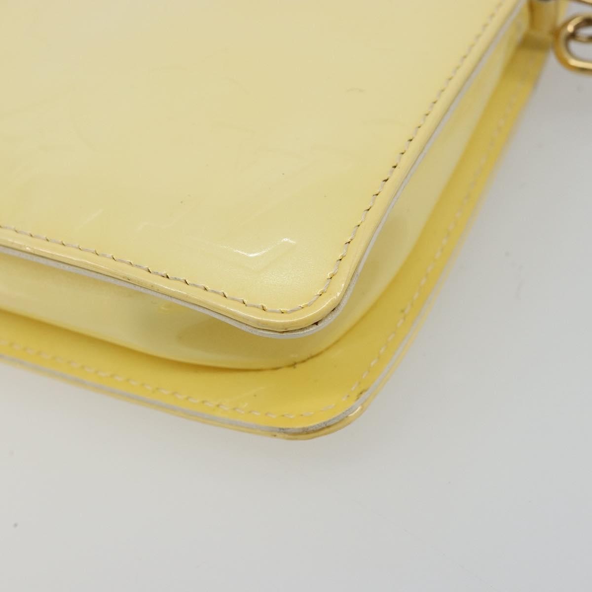 Louis Vuitton Lexington Pochette Monogram Vernis, Beige, Patent Leather, Clutch