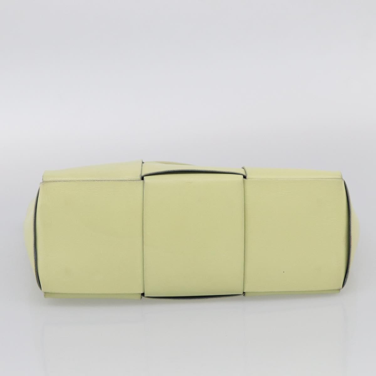 Bottega Veneta Arco Maxi Intrecciato Leather, Yellow, Leather, Tote Bag
