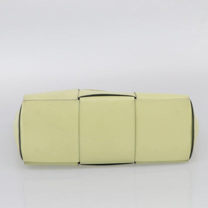 Bottega Veneta Arco Maxi Intrecciato Leather, Yellow, Leather, Tote Bag