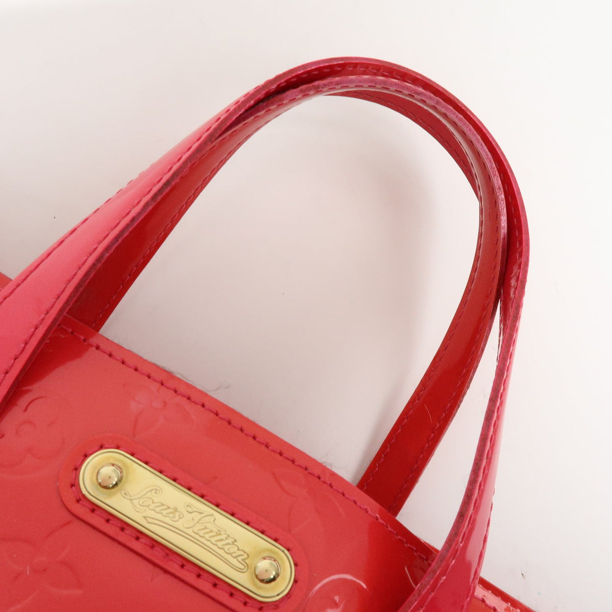 Louis Vuitton Wilshire Monogram Vernis, Pink, Patent Leather, Handbag
