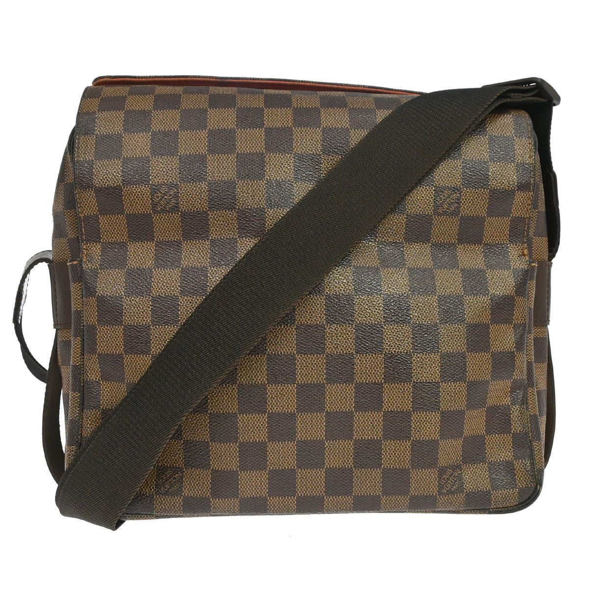 Louis Vuitton Naviglio Damier, Brown, Canvas, Shoulder Bag