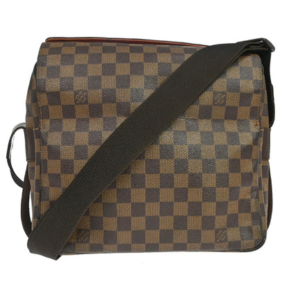 Louis Vuitton Naviglio Damier, Brown, Canvas, Shoulder Bag