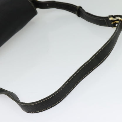Celine Vintage Leather, Black, Leather, Shoulder Bag