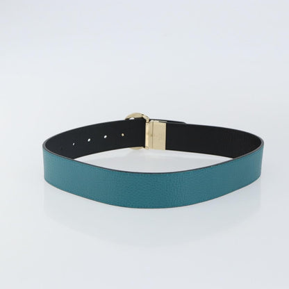 Gucci 1973 Reversible Belt (Outlet) Leather, Turquoise, Leather, Belt