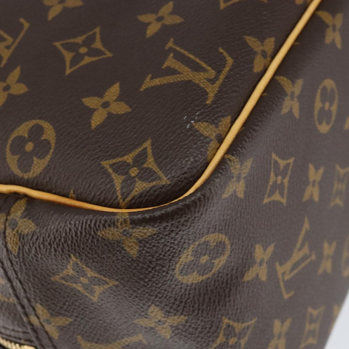 Louis Vuitton Deauville Handbag Monogram Canvas, BROWN, CANVAS, Handbag