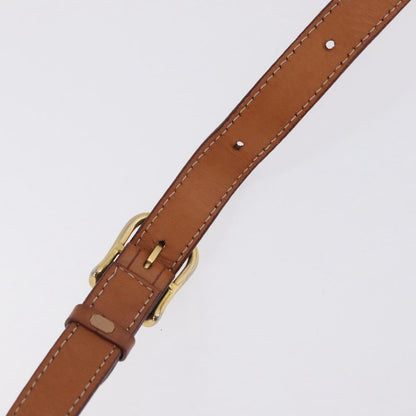 Celine Macadam Shoulder Canvas, Brown, Canvas, Crossbody Bag