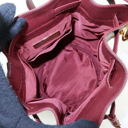 Cartier Must de Cartier Leather, Burgundy, Leather, Shoulder Bag