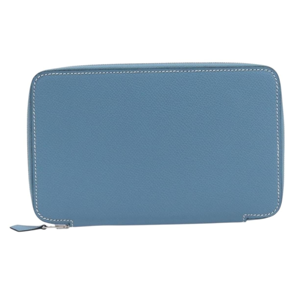 Hermes Vision II Agenda Epsom, Blue, Leather, Wallet