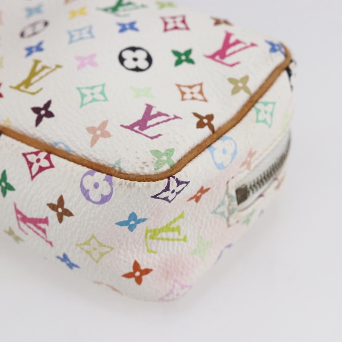 Louis Vuitton Wapity Trousse Monogram Multicolor, White, Canvas, Clutch