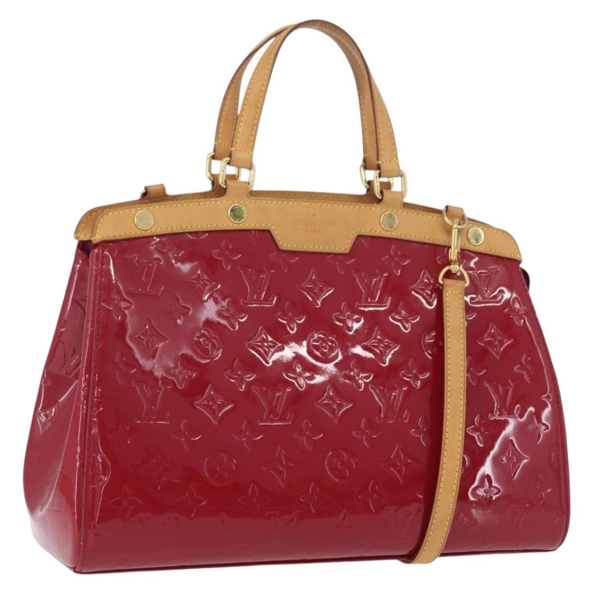 Louis Vuitton Blair Monogram Vernis, Pink, Patent Leather, Handbag