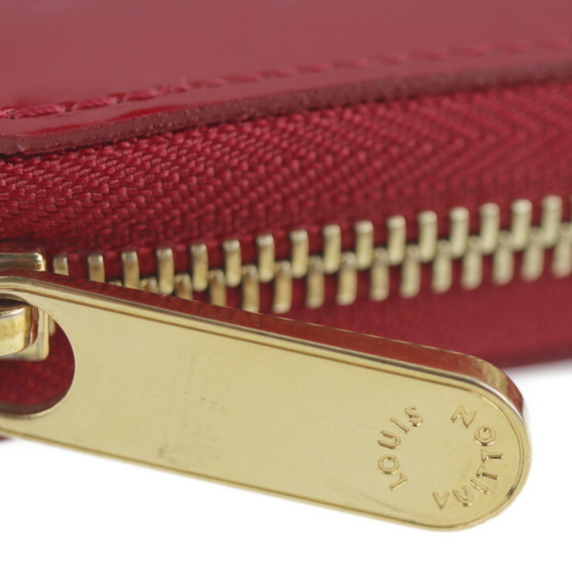 Louis Vuitton Zippy wallet, Red, Canvas, wallet