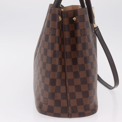 Louis Vuitton Kensington Damier, Brown, Canvas, Handbag