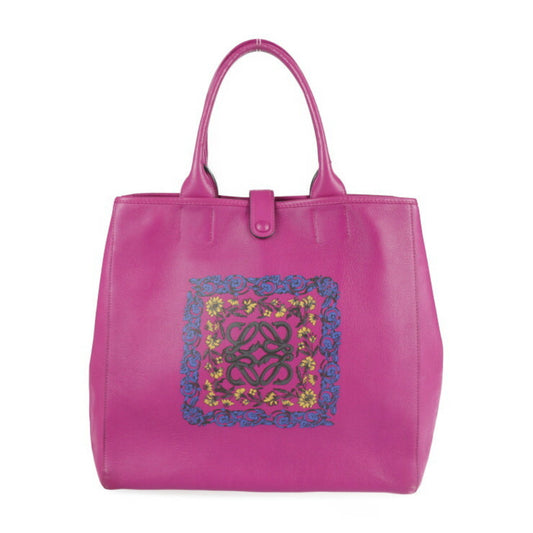 Loewe Barocco, Purple, Leather, tote