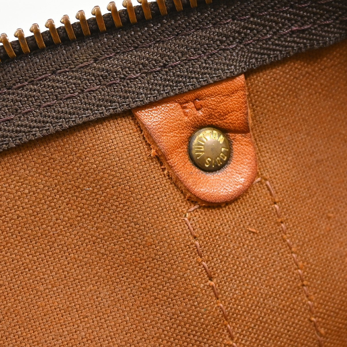 Louis Vuitton Keepall Monogram, Brown, Canvas, Travel Bag