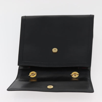 Celine Top Handle Leather, Black, Leather, Handbag
