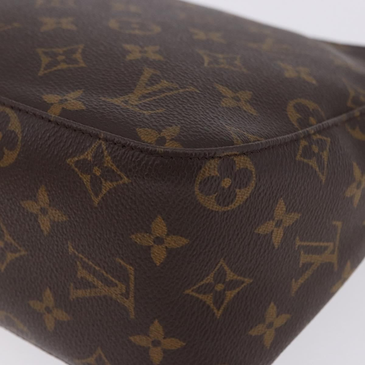 Louis Vuitton Looping Monogram Canvas, Brown, Canvas, Handbag