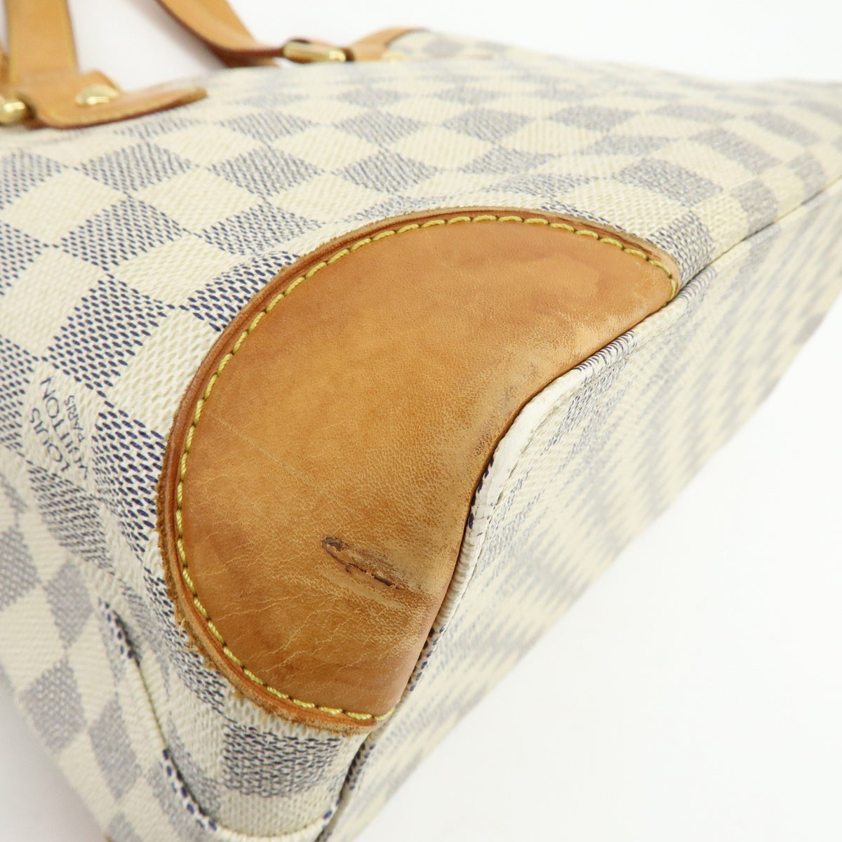 Louis Vuitton Hampstead Damier, Beige, Canvas, Handbag