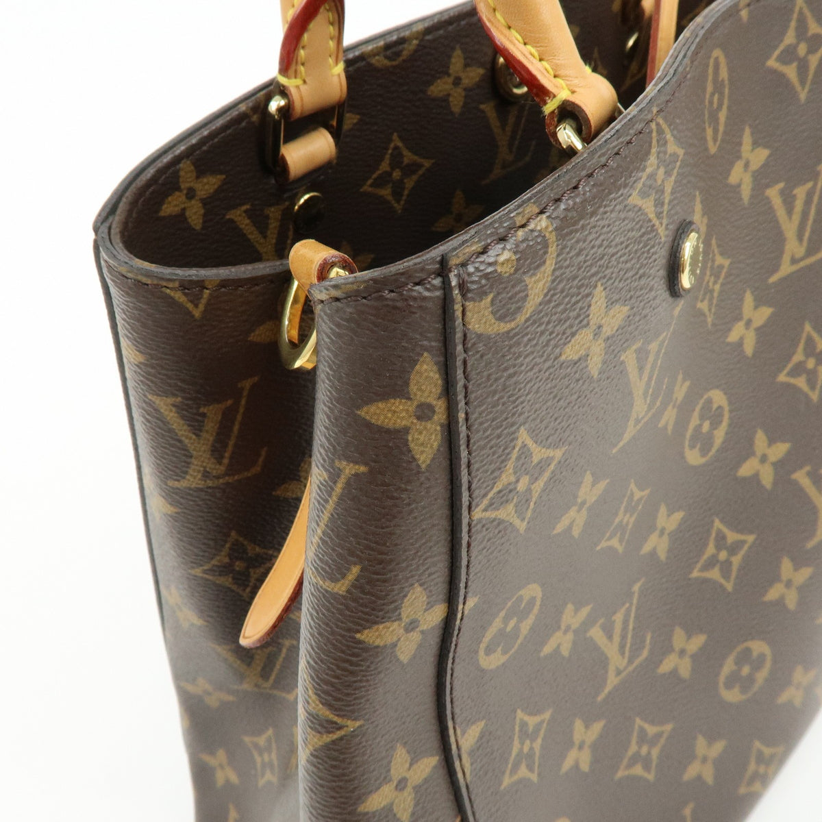 Louis Vuitton Montaigne Monogram Canvas, Brown, Canvas, Handbag