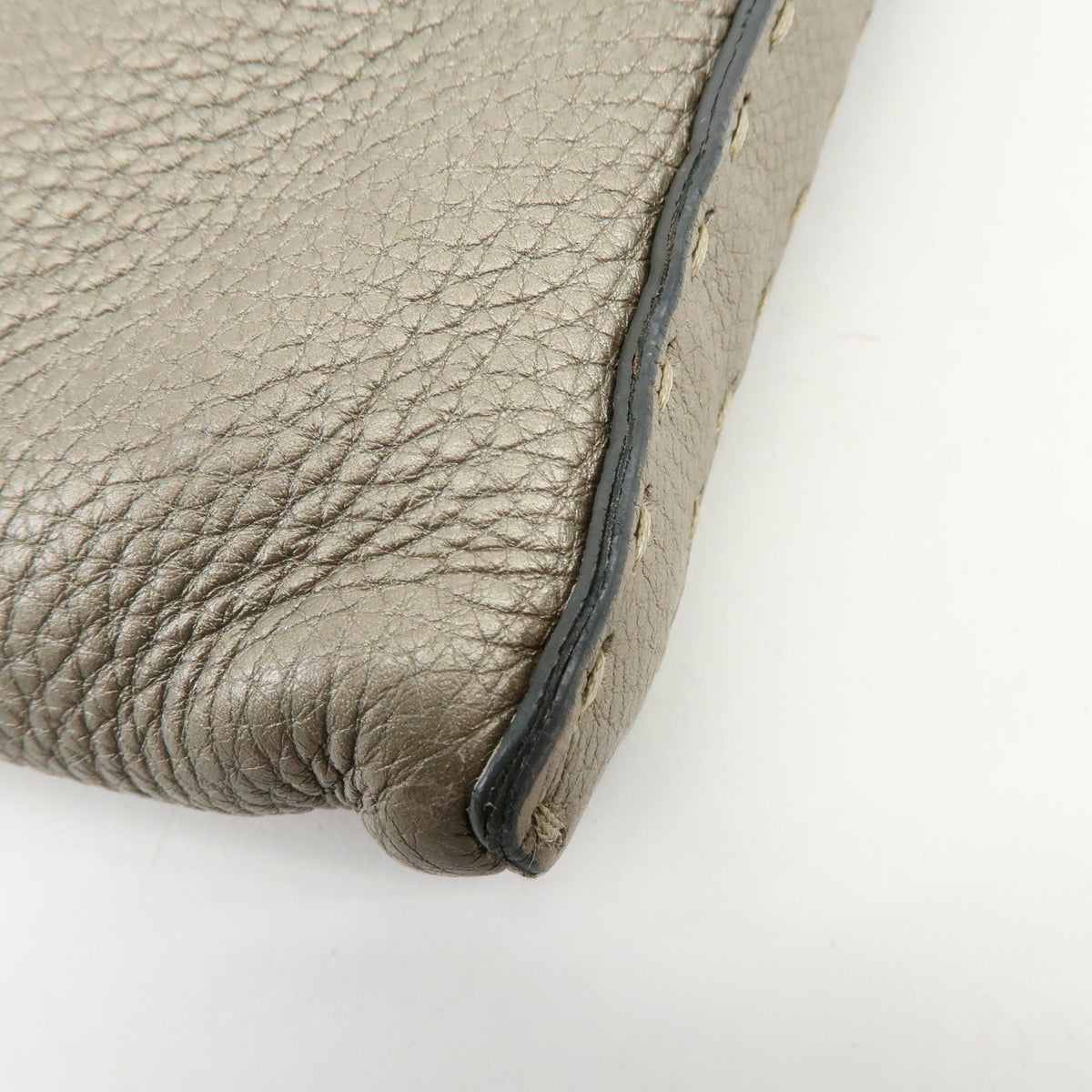 Fendi Selleria Leather, Neutral, Leather, Crossbody Bag