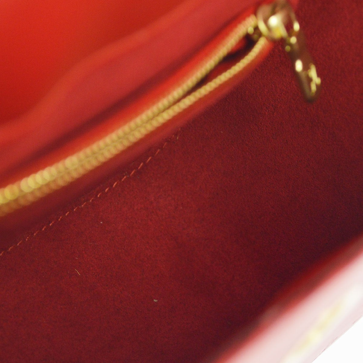 Louis Vuitton Buci Epi Leather, Red, Leather, Handbag